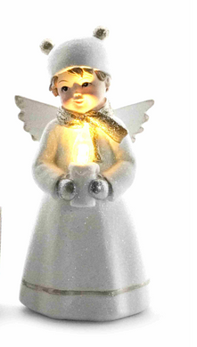 Winter Wonderland - Angel holding an LED Candle