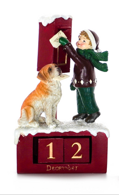 Classy Traditonal - Boy Counting the days of Christmas down - Advent