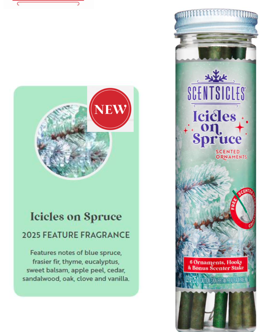 Scentsicle Sticks - Icicles on Spruce