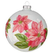 Load image into Gallery viewer, Poinsettia Stem Hanging Bauble