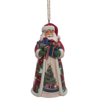Jim Shore - Heartwood Creek - Santa/Arms Full of Gifts Hanging Ornament