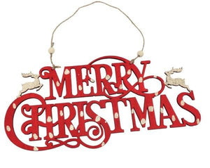 "MERRY CHRISTMAS" Hanging Sign