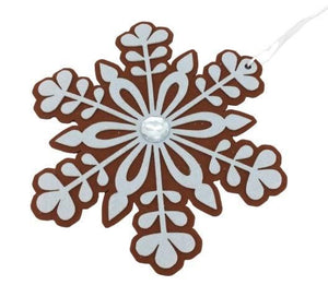 Gingerbread Snow Flake - Large