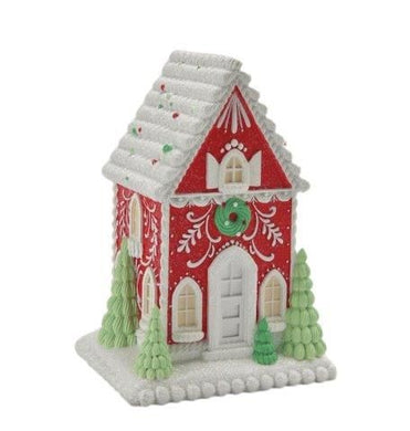 Sprinkles Red and White Ginger Bread House