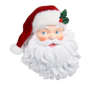 Santa's Face wearing his Red Velveteen Santa Hat