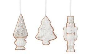 Gingerbread Frost Hanging Christmas Tree Decoration