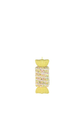 Pale Yellow and Sprinkle Hanging Square Lollie