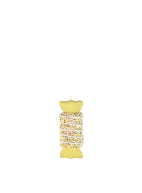 Pale Yellow and Sprinkle Hanging Square Lollie