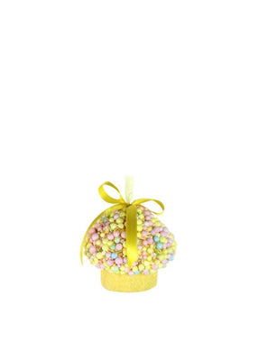 Pale Yellow and Sprinkle Hanging Cupcake