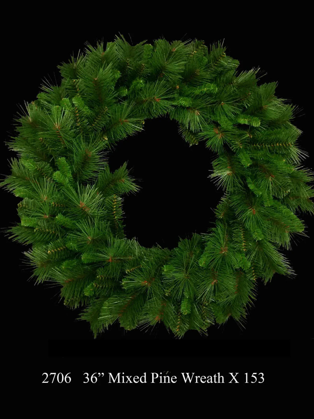 Mixed Pine Wreath - 90cm