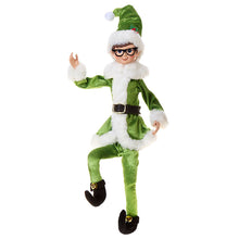 Load image into Gallery viewer, Santas Christmas Elf- Wearing Apple Green Outfit