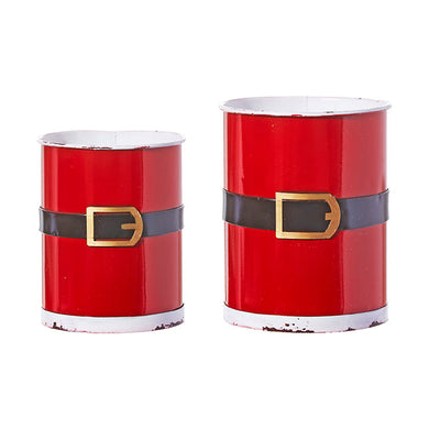 Santa Belt Containers- Set of 2
