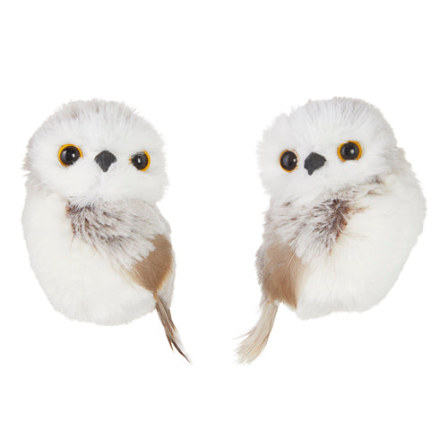 Fluffy Hanging Owl Ornament