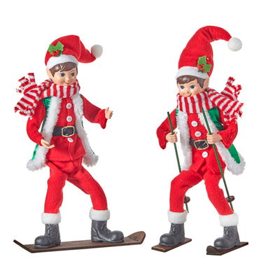 Skiing Elf and Snowboard Elf