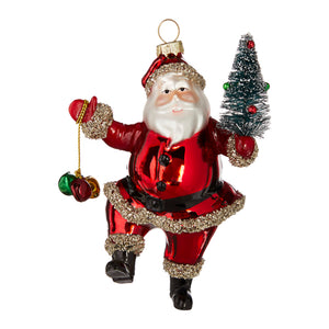 Hanging Santa Ornament