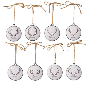Reindeer Disc - Hanging Ornament