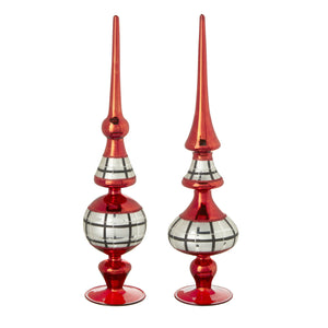 Red and Black Table Top Finial