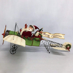 Katherines Collections Santa in a Plane