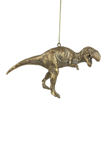 Gold Trex Dinosaur Hanging Decoration