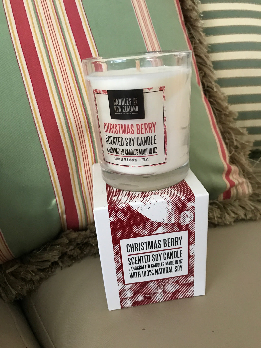 Christmas Berry Scented Soy Candle