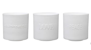 Tealight Set - Love Peach and Happiness