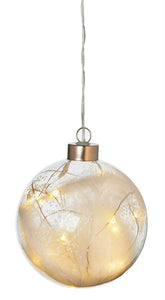 LED Lightening Baubles - Feathers - Small