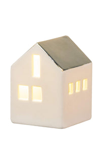 Three mini LED Illuminated Houses