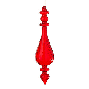 Red Finial Hanging Ornaments