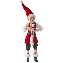 Load image into Gallery viewer, Posable Elf Holding Champagne Glass -16 inches