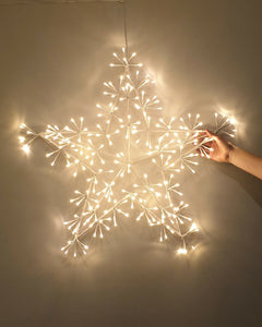 Large Fairy Light White Star